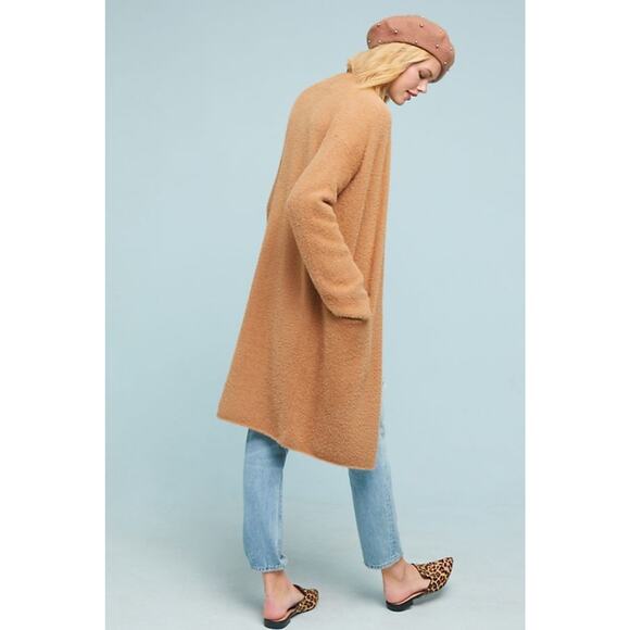 Anthropologie Thornton Longline Cardigan M Honey